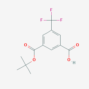 3-[(Tert-butoxy)carbonyl]-5-(trifluoromethyl)benzoic acid