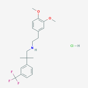 [2-(3,4-Dimethoxyphenyl)ethyl]({2-methyl-2-[3-(trifluoromethyl)phenyl]propyl})amine hydrochloride