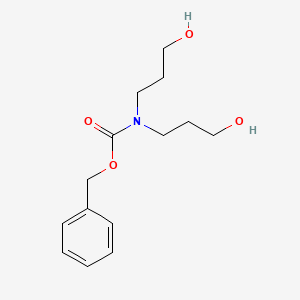 molecular formula C14H21NO4 B13505215 Benzyl N,N-bis(3-hydroxypropyl)carbamate 