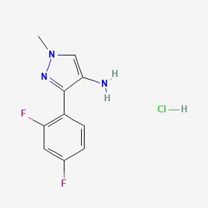 3-(2,4-difluorophenyl)-1-methyl-1H-pyrazol-4-amine hydrochloride