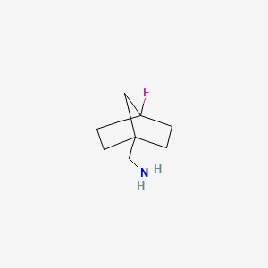 molecular formula C8H14FN B13505250 (4-Fluoronorbornan-1-yl)methanamine 