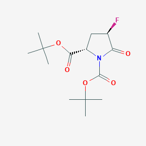 1,2-di-tert-butyl (2S,4R)-4-fluoro-5-oxopyrrolidine-1,2-dicarboxylate