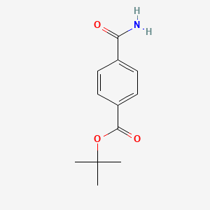 molecular formula C12H15NO3 B13505267 Tert-butyl 4-carbamoylbenzoate 