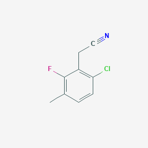 molecular formula C9H7ClFN B1350552 6-氯-2-氟-3-甲基苯乙腈 CAS No. 261762-95-2