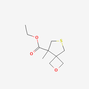 Ethyl 8-methyl-2-oxa-6-thiaspiro[3.4]octane-8-carboxylate