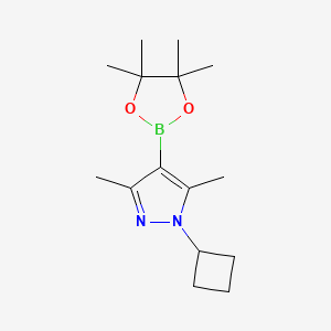 1-cyclobutyl-3,5-dimethyl-4-(tetramethyl-1,3,2-dioxaborolan-2-yl)-1H-pyrazole