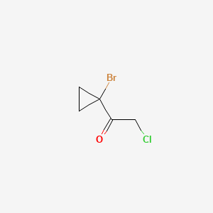 1-(1-Bromocyclopropyl)-2-chloroethan-1-one