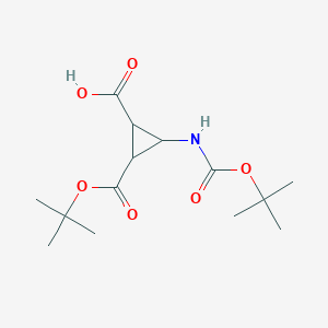 2-[(tert-butoxy)carbonyl]-3-{[(tert-butoxy)carbonyl]amino}cyclopropane-1-carboxylicacid,Mixtureofdiastereomers