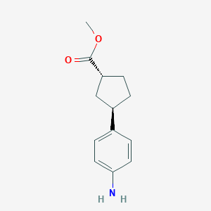 rac-methyl (1R,3R)-3-(4-aminophenyl)cyclopentane-1-carboxylate