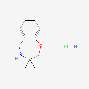 4,5-dihydro-2H-spiro[1,4-benzoxazepine-3,1'-cyclopropane] hydrochloride