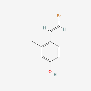 4-(2-Bromoethenyl)-3-methylphenol