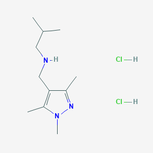 (2-methylpropyl)[(1,3,5-trimethyl-1H-pyrazol-4-yl)methyl]amine dihydrochloride