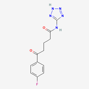 5-(4-fluorophenyl)-5-oxo-N-(1H-1,2,3,4-tetrazol-5-yl)pentanamide