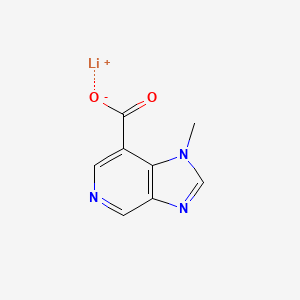 molecular formula C8H6LiN3O2 B13505807 lithium(1+) 1-methyl-1H-imidazo[4,5-c]pyridine-7-carboxylate 