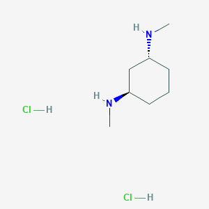 molecular formula C8H20Cl2N2 B13505813 (1R,3R)-N1,N3-dimethylcyclohexane-1,3-diaminedihydrochloride 