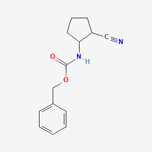 molecular formula C14H16N2O2 B13505817 Benzyl N-(2-cyanocyclopentyl)carbamate 