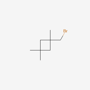 molecular formula C8H15Br B13505844 1-(Bromomethyl)-1,3,3-trimethylcyclobutane 