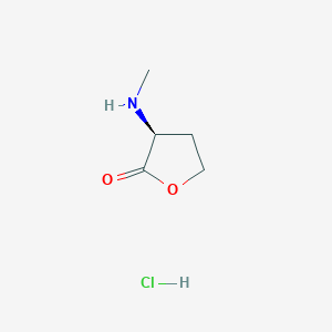 (3S)-3-(methylamino)oxolan-2-one hydrochloride