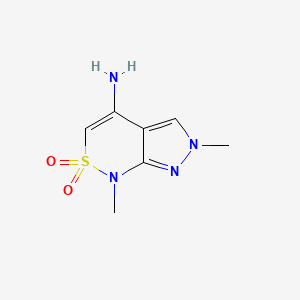 4-amino-1,6-dimethyl-1H,6H-2lambda6-pyrazolo[3,4-c][1,2]thiazine-2,2-dione