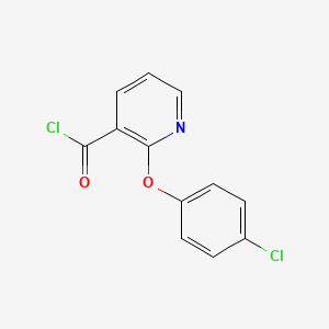 molecular formula C12H7Cl2NO2 B1350590 2-(4-Chlorophenoxy)pyridine-3-carbonyl chloride CAS No. 51362-50-6