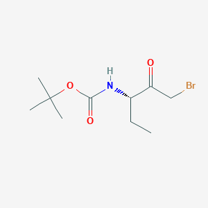 molecular formula C10H18BrNO3 B13505901 Tert-butyl n-[(3s)-1-bromo-2-oxopentan-3-yl]carbamate 