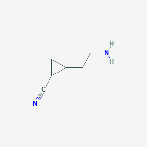 2-(2-Aminoethyl)cyclopropane-1-carbonitrile