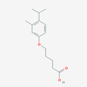 5-[3-Methyl-4-(propan-2-yl)phenoxy]pentanoic acid