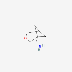 molecular formula C7H13NO B13505946 3-Oxabicyclo[3.1.1]heptan-1-ylmethanamine 