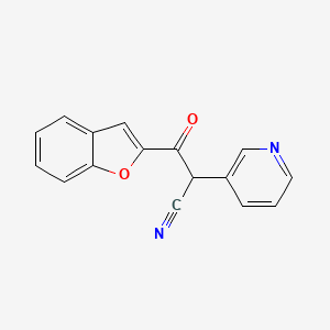 3-(1-Benzofuran-2-yl)-3-oxo-2-(pyridin-3-yl)propanenitrile