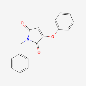 molecular formula C17H13NO3 B13506010 1-benzyl-3-phenoxy-2,5-dihydro-1H-pyrrole-2,5-dione 