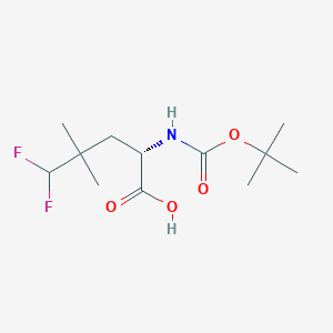 (2S)-2-{[(tert-butoxy)carbonyl]amino}-5,5-difluoro-4,4-dimethylpentanoic acid