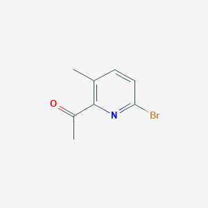 molecular formula C8H8BrNO B13506048 1-(6-Bromo-3-methylpyridin-2-yl)ethan-1-one 