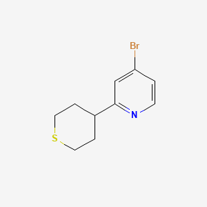 4-Bromo-2-(thian-4-yl)pyridine