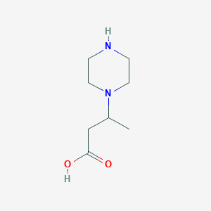 3-(Piperazin-1-yl)butanoic acid