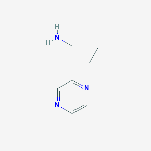 2-Methyl-2-(pyrazin-2-yl)butan-1-amine