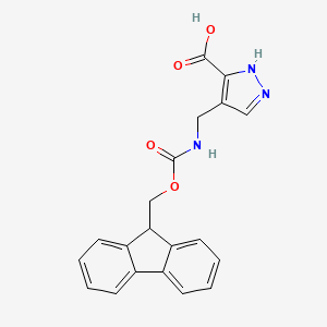 4-[({[(9H-fluoren-9-yl)methoxy]carbonyl}amino)methyl]-1H-pyrazole-3-carboxylic acid