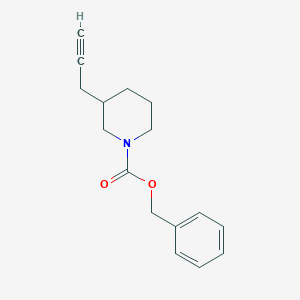 molecular formula C16H19NO2 B13506163 Benzyl 3-(prop-2-yn-1-yl)piperidine-1-carboxylate 