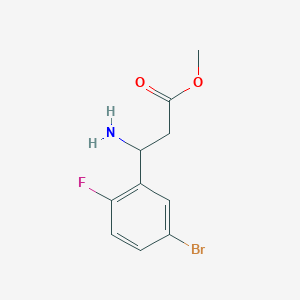 Methyl 3-amino-3-(5-bromo-2-fluorophenyl)propanoate