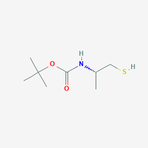 molecular formula C8H17NO2S B13506221 tert-butyl N-[(2S)-1-sulfanylpropan-2-yl]carbamate CAS No. 1286768-71-5