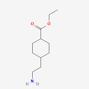 molecular formula C11H21NO2 B13506228 Ethyl 4-(2-aminoethyl)cyclohexanecarboxylate CAS No. 749174-88-7