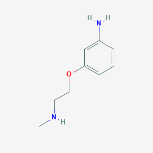 molecular formula C9H14N2O B13506293 3-[2-(Methylamino)ethoxy]aniline 