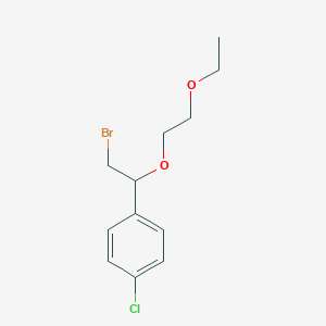 1-(2-Bromo-1-(2-ethoxyethoxy)ethyl)-4-chlorobenzene