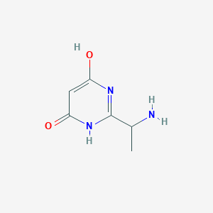 2-(1-Aminoethyl)-6-hydroxypyrimidin-4(3h)-one