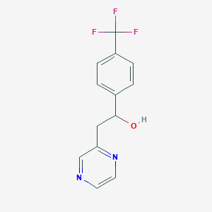 2-Pyrazin-2-yl-1-(4-trifluoromethylphenyl)ethanol