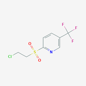 molecular formula C8H7ClF3NO2S B1350659 2-[(2-Chloroethyl)sulfonyl]-5-(trifluoromethyl)pyridine CAS No. 243643-97-2