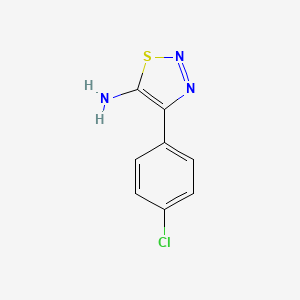 molecular formula C8H6ClN3S B1350661 4-(4-氯苯基)-1,2,3-噻二唑-5-胺 CAS No. 388088-77-5