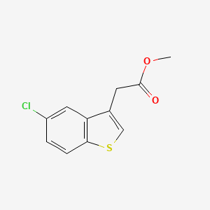 molecular formula C11H9ClO2S B1350666 Methyl 2-(5-chlorobenzo[b]thiophen-3-yl)acetate CAS No. 95834-67-6