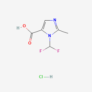 1-(difluoromethyl)-2-methyl-1H-imidazole-5-carboxylicacidhydrochloride