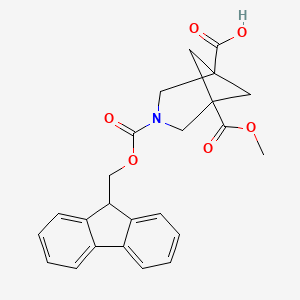 3-(((9H-Fluoren-9-yl)methoxy)carbonyl)-5-(methoxycarbonyl)-3-azabicyclo[3.1.1]heptane-1-carboxylic acid