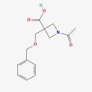 1-Acetyl-3-((benzyloxy)methyl)azetidine-3-carboxylic acid